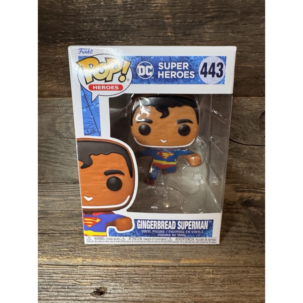 Funko Pop! DC Gingerbread‎ Superman #443 | Festive Collectible | NIB